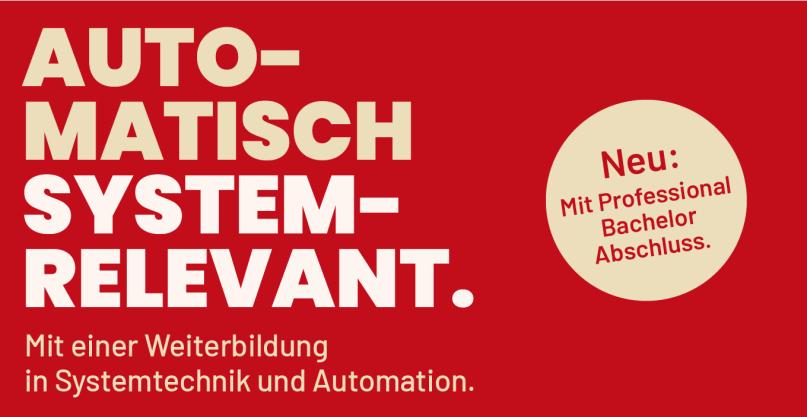 Bild mit Text: Automatisch Systemrelevant