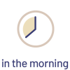 Icon in the morning